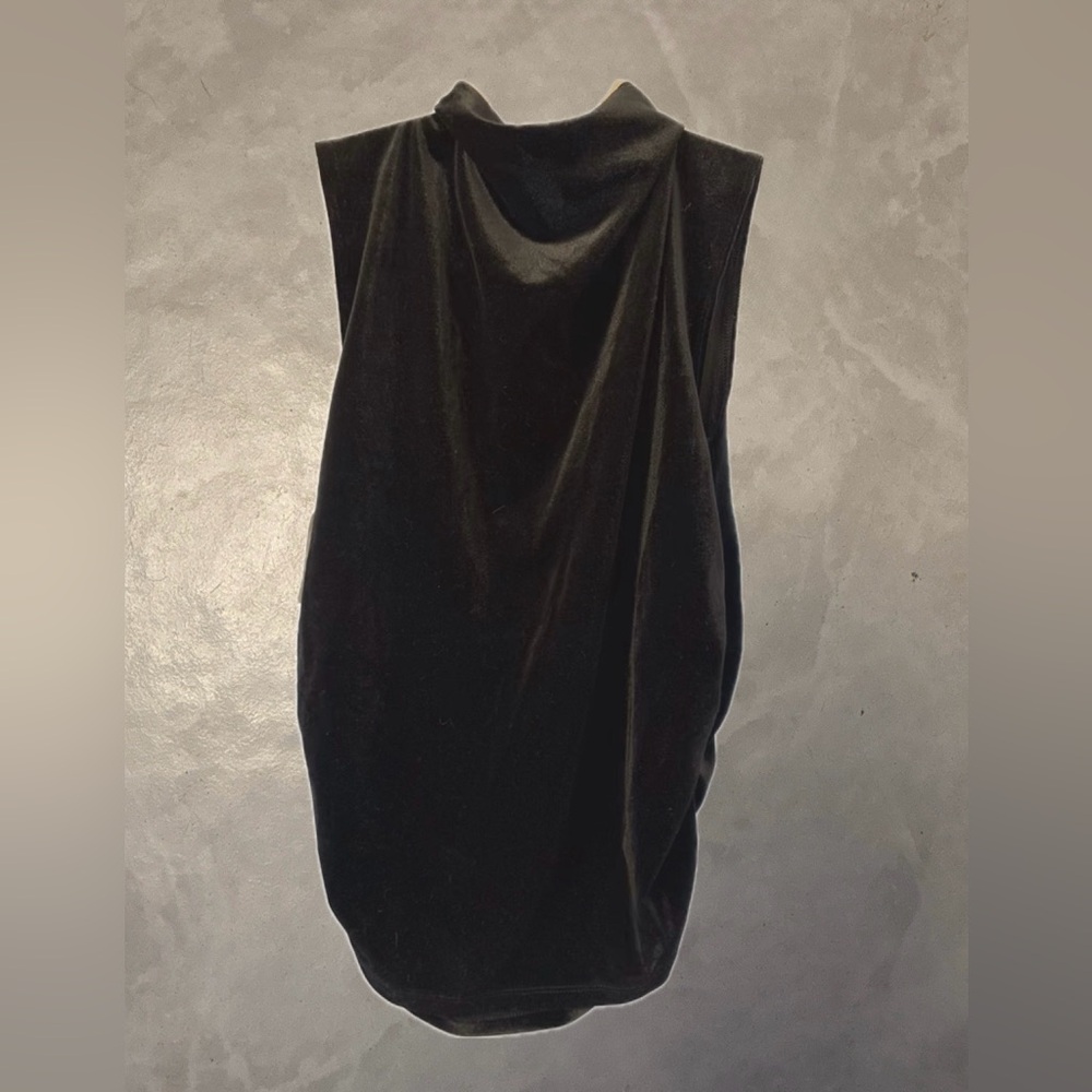 Old Navy Black  Velour Cowl Neck Shell Top